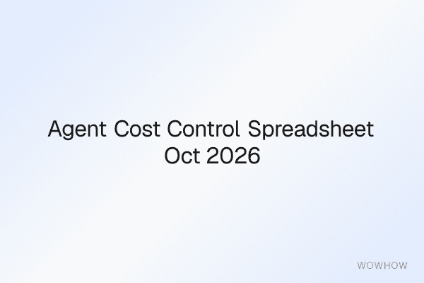 AI Agent Cost Control Spreadsheet: Oct 2026 Model Prices