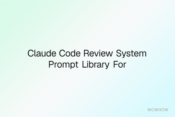 Claude Code Review System Prompt Library for Engineering Teams