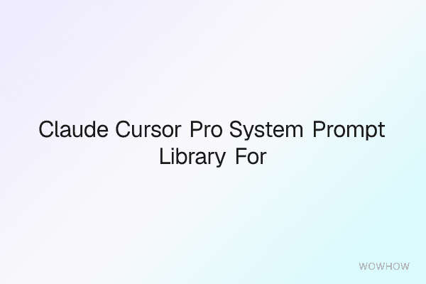 Claude + Cursor Pro System Prompt Library for AI‑First Engineering