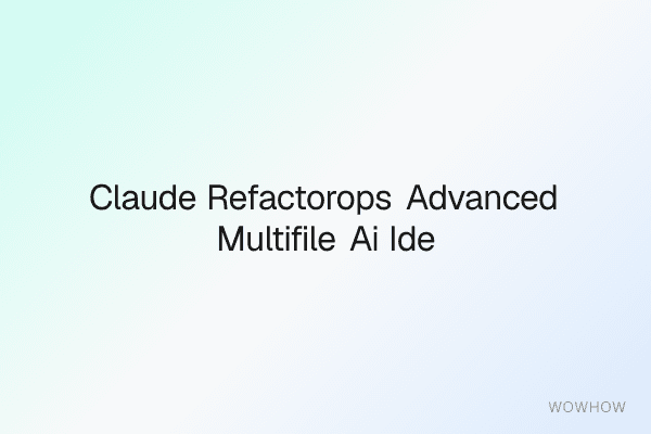Claude RefactorOps: Advanced Multi‑File AI IDE Rules Pack