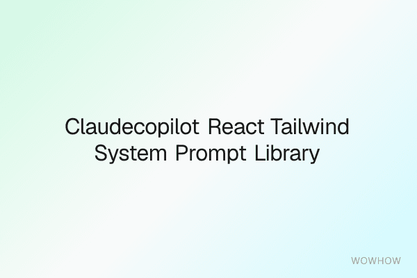 Claude/Copilot React + Tailwind System Prompt Library Pro