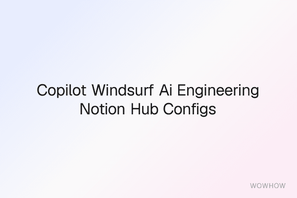Copilot & Windsurf AI Engineering Notion Hub: Configs, Prompts & Workflows