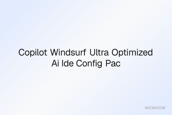 Copilot + Windsurf Ultra-Optimized AI IDE Config Pack