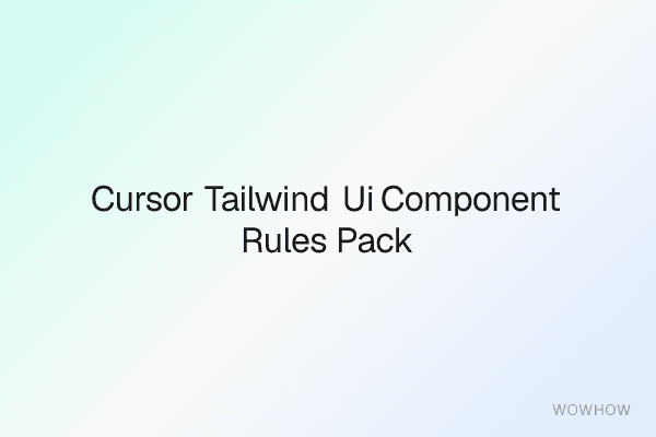 Cursor Tailwind UI Component Rules Pack