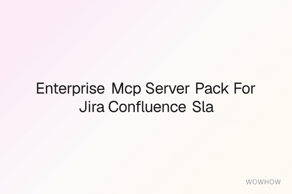 Enterprise MCP Server Pack for Jira, Confluence, Slack, and PagerDuty