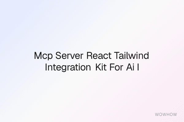 MCP Server + React Tailwind Integration Kit for AI IDEs (Cursor/Claude/Windsurf)