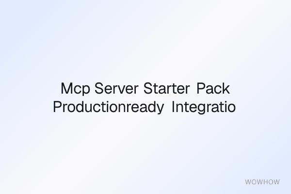MCP Server Starter Pack: Production‑Ready Integrations for Conductor AI Workflows