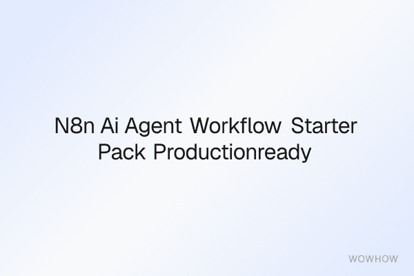 n8n AI Agent Workflow Starter Pack: Production‑Ready Templates for Developers