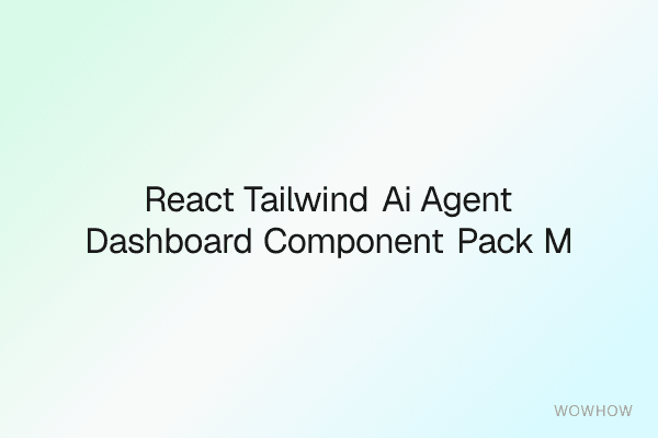 React + Tailwind AI Agent Dashboard Component Pack (MCP‑Ready UI)