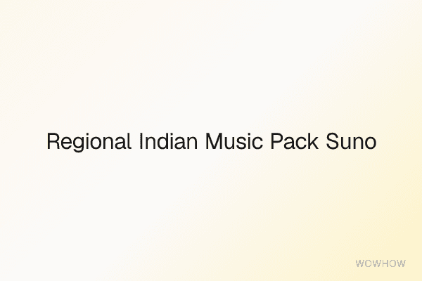 Regional Indian Music Pack — 12 Suno Prompts