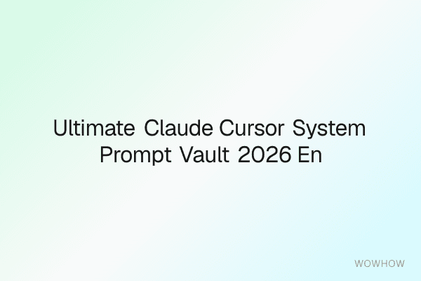 Ultimate Claude & Cursor System Prompt Vault 2026: Engineering-Grade Prompt Libraries for Dev Teams
