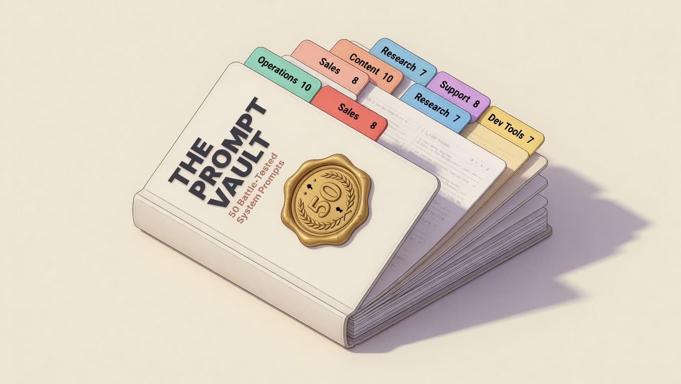 Agent Prompt Vault — 50 Production Prompts for AI Agents