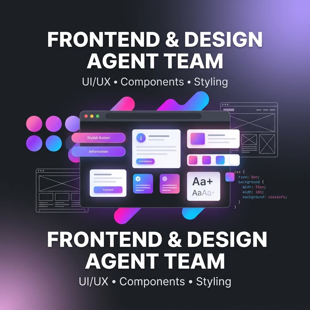 Frontend and Design Agent Team for Claude Code