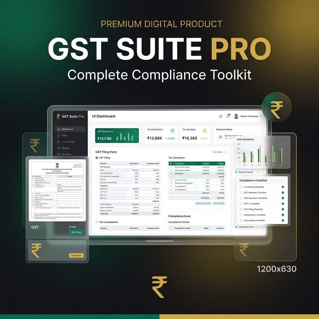 GST Suite Pro — Invoice, Salary Slip & Rent Receipt PDF Generator