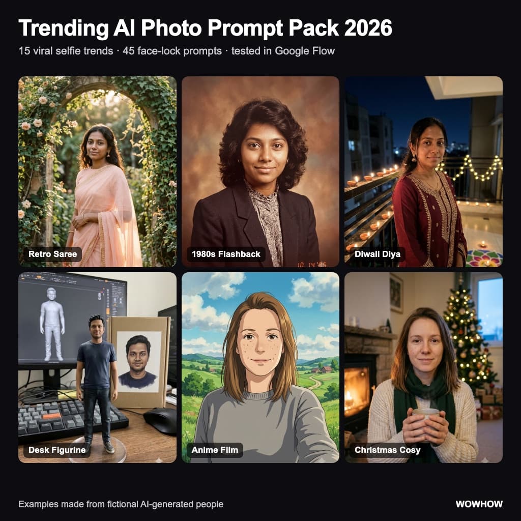 Trending AI Photo Prompt Pack 2026: 45 Tested Selfie Prompts