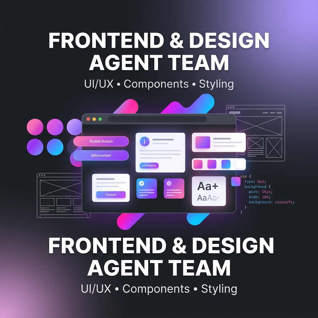 Frontend and Design Agent Team for Claude Code
